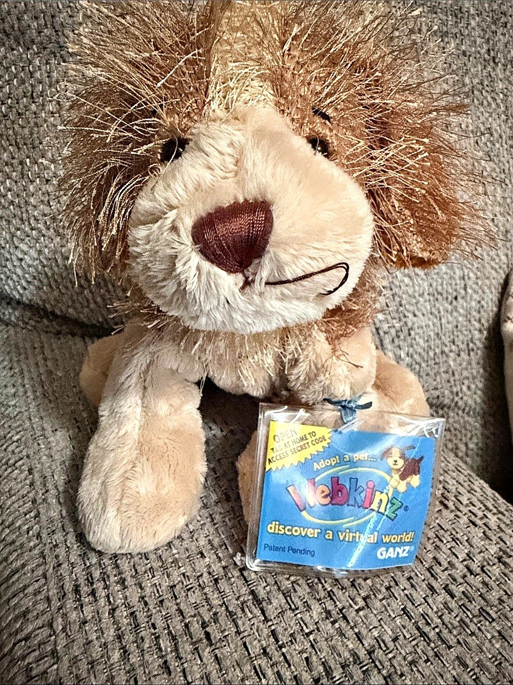 Ganz Webkinz Lion Plush NWT Tan & Brown